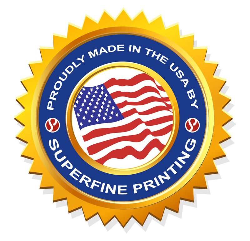 S Superfine Printing United States Map - USA Poster, US Educational Map - With 2 Letter State Abbreviation - for Ages Kids to Adults- Home/School/Office- Printed on 110Lb Card Stock - 11" x 17" Inches - Bulk Pack of 10 - Image 5